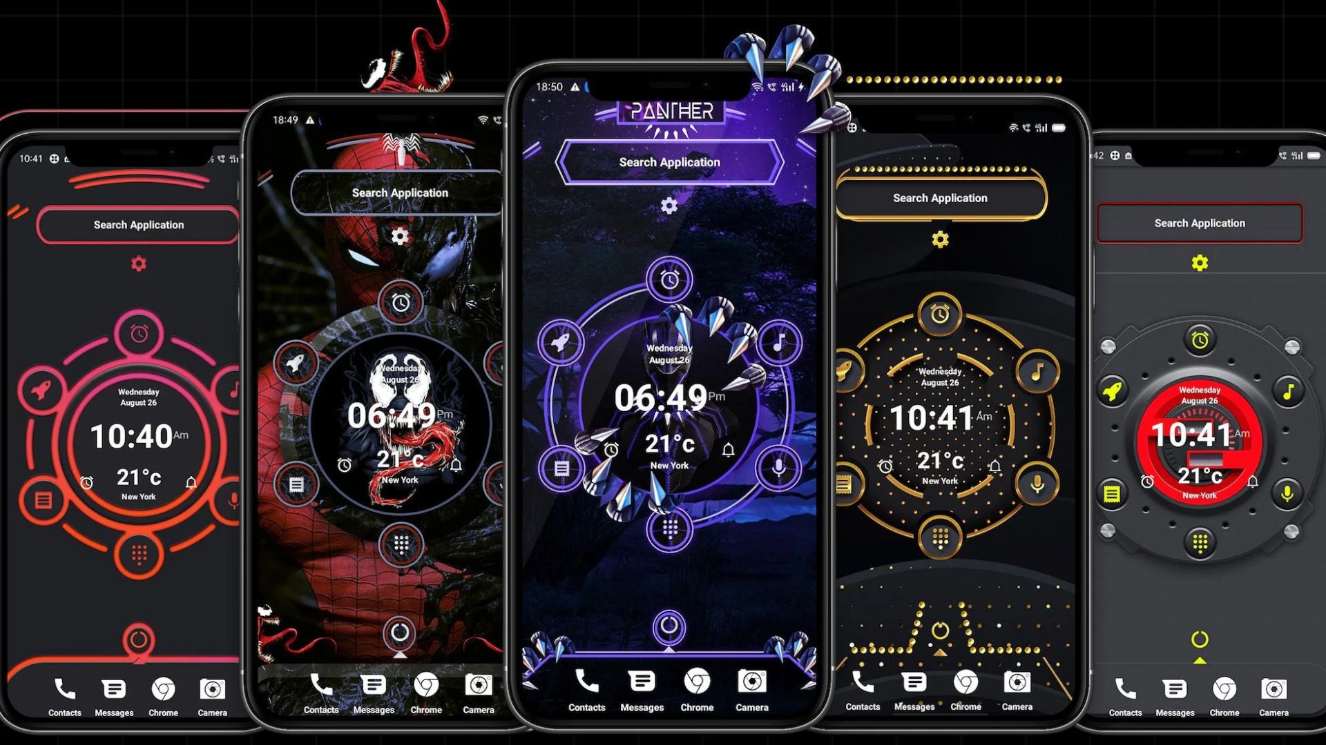 Alpha Hybrid Launcher 4D theme