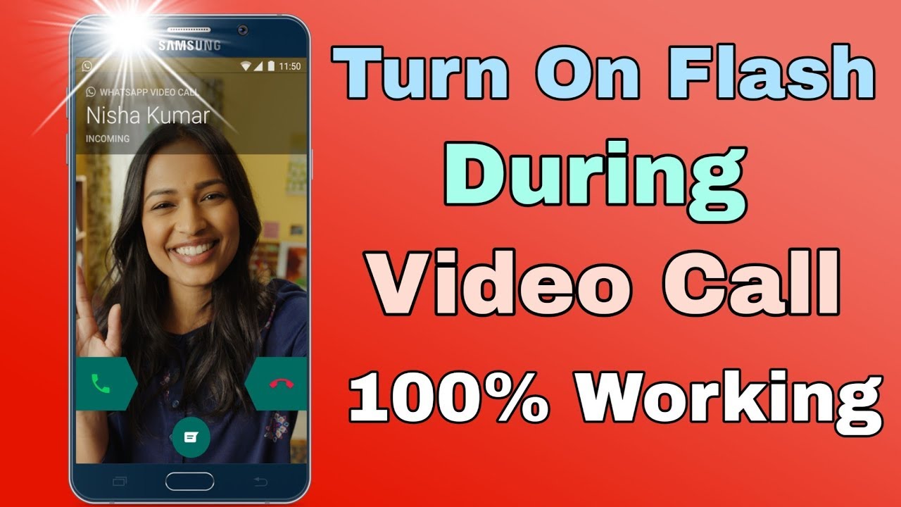 Screen Flash light for Video call Selfie